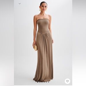 RUBY STRAPLESS SLINKY MAXI DRESS